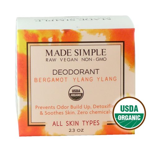 Bergamot Ylang Ylang Deodorant - Certified Organic, Vegan, & Cruelty-free