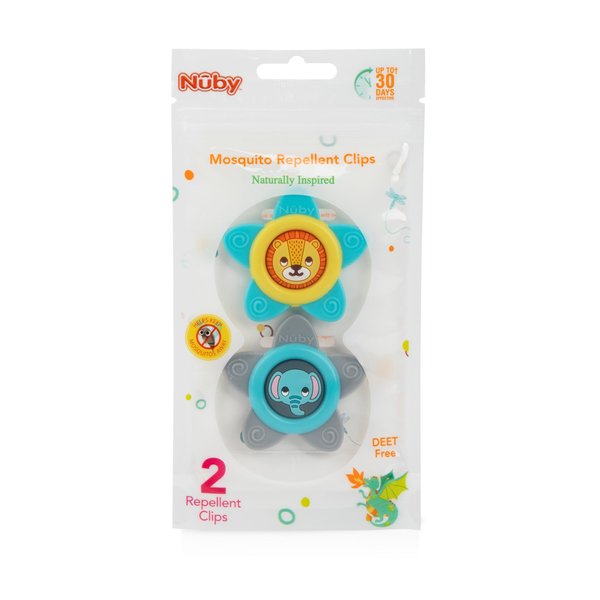Dr. Talbot's Mosquito Clips for Baby & Toddler with Naturally Inspired Ingredients, Citronella & Lemongrass, DEET Free, 1 Pack (2 Clips), Oil