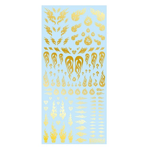 HiQ Parts Tattoo Decals 03 Decal for The Fire Gold 1 Pieces Plastic TTD-03-GLD