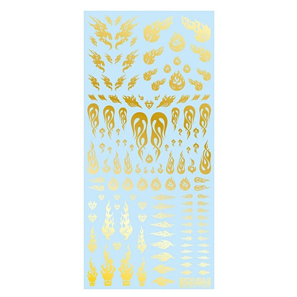 HiQ Parts Tattoo Decals 03 Decal for The Fire Gold 1 Pieces Plastic TTD-03-GLD