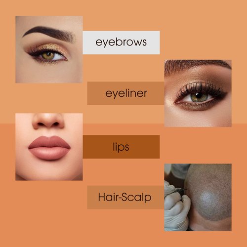 INKin Professional Tattoo Cartridge Needles Round Liner Permanent Makeup 1RL 0.35MM Needles for Hair-Scalp Rotary Pen Machine Supply 20Pcs (0.35mm/1RL)