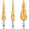 DEWALT Drill Bit Set, 3 Piece, Titanium Nitride Coated, Longer Life and Better Chip Removal (DWA1790IR)