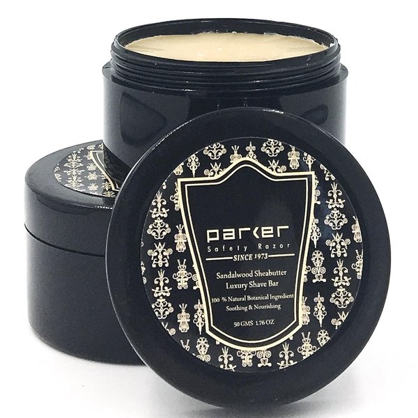 Parker Sandalwood & Shea Butter Shaving Soap 1.76 oz. Each – 2 Pack
