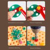 OFIGAS Magic Montessori Play Toolbox, Magic Montessori Play Toolbox Bear, 204 PCS Creative Mosaic Puzzle Toy with Electric Drill Screw Tool Set, Creative Puzzle Toy Montessori Play Toolbox with Drill