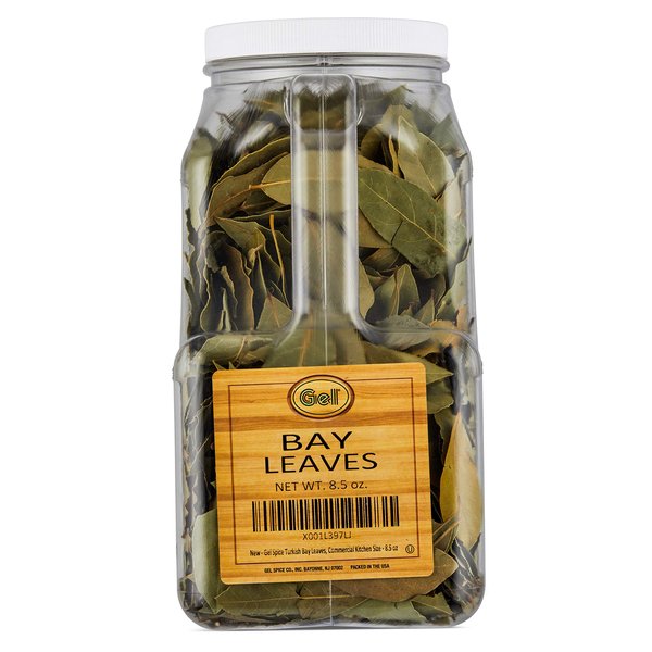Gel Spice Turkish Bay Laurel Leaf, Dried Bay Leaves, Whole Bay Leave, Bay Leaf Herbs for Cooking | Professional Kitchen Size - 8.5 OZ