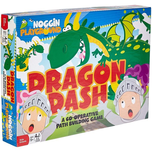Dragon Dash - No Reading Required, Co-Operative Path Building Kids Board Game, Builds Children's Social & Developmental Skills, Outset Media, for Ages 5+, 2-6 Players