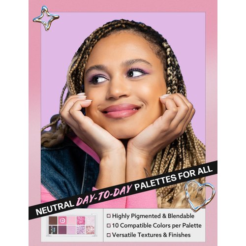 PEACH C Seasonal Blending Eyeshadow Palette | Eye-Catching Eye Palette Makeup Hues for Everyday Use| Multi-Functional Eye Shadow Palette Makeup Shades| Lasting Makeup Eyeshadow Re_Play Pink 0.43 fl oz