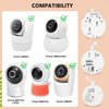 Adjustable Baby Monitor Mount for VTech VM901/VM924/VM928/VM923/RM7764/RM5764/RM5754 Baby Monitor, Flexible Tripod Holder for Crib, with Non-Slip Silicone, Tool-Free Installation