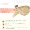 DIYOMO Microlink Hair Extensions - Human Hair,#F760 Highlight Golden Blonde Micro link Hair Extensions Human Hair 14inch microlink hair extensions,microlink hair 30G/Pack