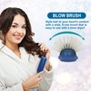 VESS Blow and Styling Hair Brush, Wide 9 Row Round Type- Light weight -Made in Japan-C-150 (Flash Blue)