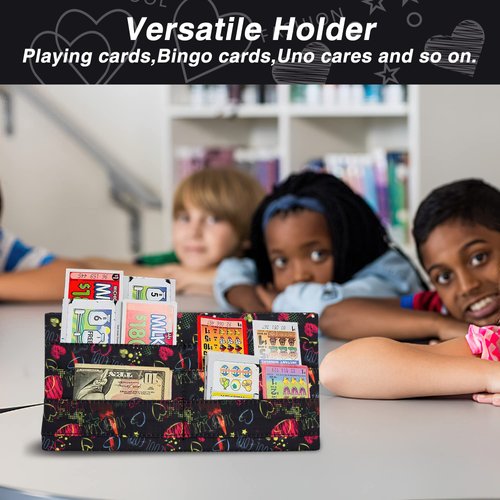 SeptCity Card Holders for Playing Cards, Valentine's Day Gift Hands Free Folding Playing Card Holder for Bingo Canasta