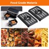 Air Fryer Replacement Parts for Ninja Foodi DualZone Air Fryers, 2 PCS Food Grade Air Fryer Accessories Grill Pan Plate Crisper Plate Rack Tray for Ninja DZ090 DZ201 DZ100 Air Fryer, Dishwasher Safe