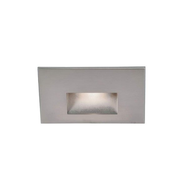 WAC Landscape Lighting, LEDme 120V LED Horizontal Indoor and Outdoor Step and Wall Light 3000K Built-in LED in Stainless Steel