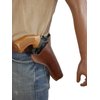 Barsony Brown Leather Cross-Draw Gun Holster for Ruger Super Blackhawk Right