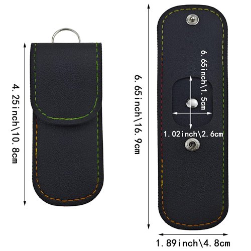 2 PACK Small Nail Clippers Travel Case Leather (Empty Case), Professional Nail Clipper Case Leather, Travel Nail Clippers Storage Bag, Home & Travel Essentials, Manicure Kit Storage