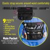 Kangapak Nurse Fanny Pack Multi Compartment Waist Organizer Tool Bag for Students, Practitioners & Medical Professionals (Seal Gray)