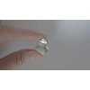 Small mini heart silver metal hair claw clip (Clip quantity: 1 clip)