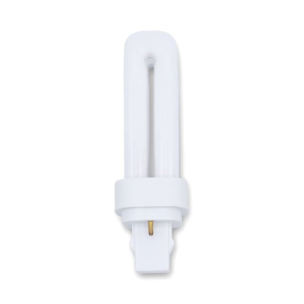 Technical Precision 13W 2700K 2 Pin CFL Light Bulbs Replacement for GE General Electric G.E F13DBX23T4/SPX27 Double Twin Tube Compact Fluorescent Bulbs 2 Pin GX23-2 Base - Warm White - 1 Pack