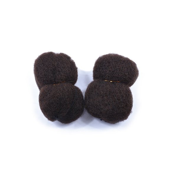 Capilli Tight Afro Kinky Human Hair 8", 2 Piece Bundle 2oz (1oz Each) (2-Dark Brown)