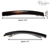 Parcelona French 4 Inches Long and Thin Celluloid Tortoise Shell Hair Clip Barrette by Parcelona