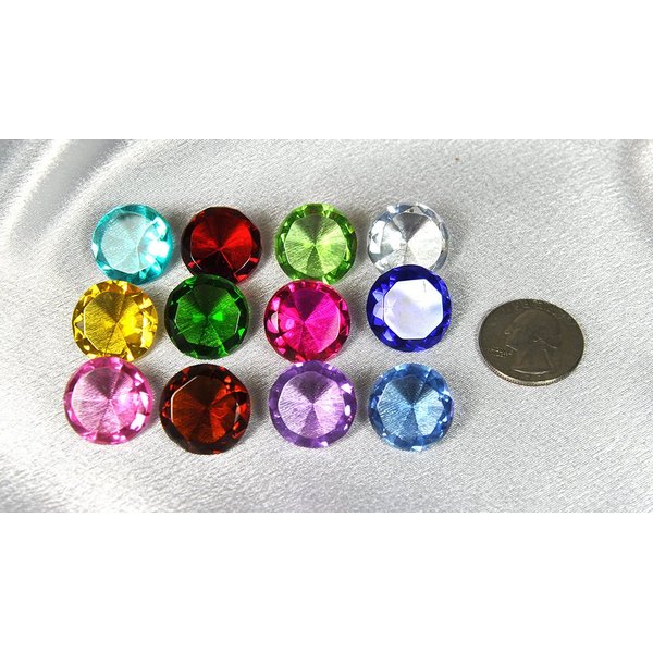 Gift Box Set 12 Beautiful Birthstones Paperweight Glass Diamond 20mm Crystal Art