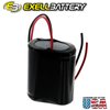 Exell 2.4V 1200mah NiCd Custom Battery Pack w/Wire Leads