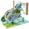 Wooden 3D Dinosaur Puzzles Set for Kids Age 8-10-12-14, DIY Wooden Art and Crafts Assemble 3D Dinosaur Model Puzzle, Home Decor and Office Art Creative Gifts for Adults (Plesiosaur)