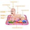 ZMLM Tummy Time Water Mat Baby Girls Gift, Baby Toys for 3-12 Months, Inflatable Infant Baby Tummy Time Toys Valentines Day Easter Gifts Play Mat Sensory Toy for Newborn Boys Girls Stimulation Growth