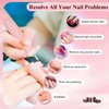 Professional Electric Nail Drill Kit, Portable Cordless Nail File Set for Acrylic, Gel Nails, Manicure and Polishing with 100Pcs Sanding Bands1