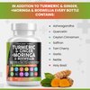 Turmeric Curcumin 30000mg Ginger 3000mg Moringa 50000mg Boswellia Saffron 2000mg - Joint Support Supplement for Women and Men with Ceylon Cinnamon, Quercetin, Tart Cherry Made in USA 120 Caps