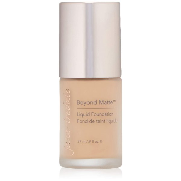 Jane Iredale Beyond Matte 3-in-1 Liquid Foundation, Long-wear, Buildable Coverage, Vegan, Clean, Cruelty Free, Semi Matte Finish, M2