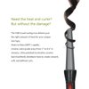 FARI Travel Mini Hair Curling Iron Wand with Ceramic Tourmaline Coating, Dual Voltage Fast Heating Barrel Creates Salon Grade Wavy in Minutes, Heat Resistant Glove and Travel Pouch Included, Black