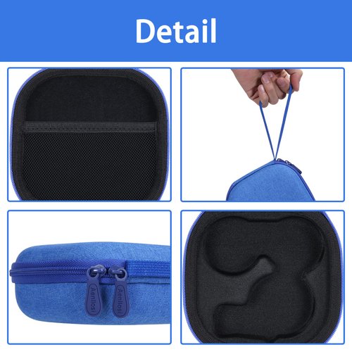 Aenllosi Hard Carrying Case Replacement for Moonlite Mini Projector Gift Pack fits upto 20 Storybook Reels,Storybook Projector Organizer(Only Case,Blue)