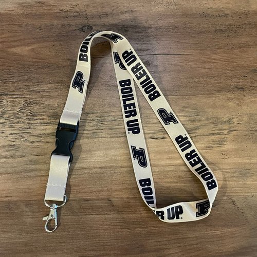 Desert Cactus Purdue University Lanyard Boiler Up Car Keys ID Badge Holder Keychain Detachable Breakaway Snap Buckle (Gold)
