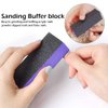 SKYPIA Nail Buffer 3 Sided Blocks Sanding Buffing Grinding Polisher File Shine Nail Art Pedicure Manicure Tool Acrylic Nail Kit Manicure Set Nail Buffer Block (2 PCS) (Purple)