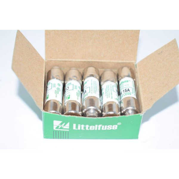 LITTELFUSE CCMR-15 TIME DELAY, Fuse, 15 AMP, 250 VDC, 600 VAC, Class-CC