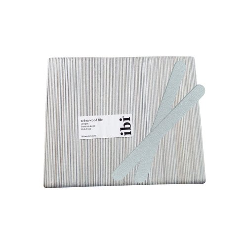 IBI Wood File | Grit 150/150 | Professional Nail File (100PCS)