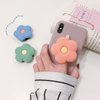 Pink Cute Solid Color Daisy Flower Design Collapsible Mobile Phone Grip Stand Holder for Smartphone Tablet Cell Phone Accessory, Cell Phone Grips, Grips