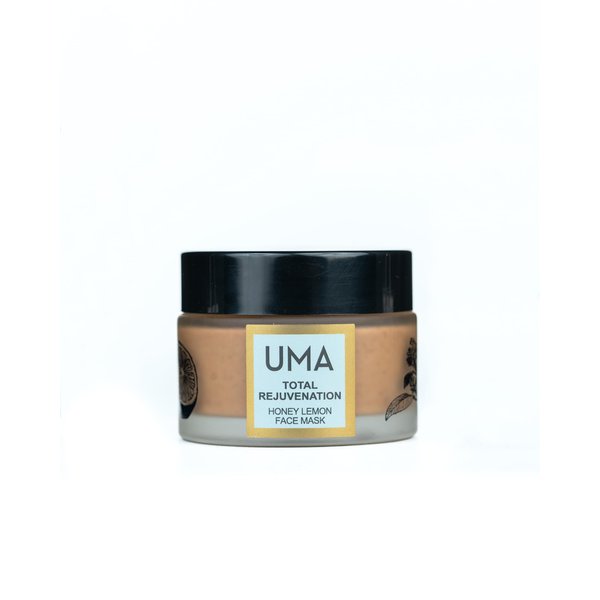 UMA Total Rejuvenation Honey & Lemon Mask for banishing acne-causing buildup and imparting dewiness to the complexion | Ultra-hydrating Face Mask | 100% Natural & Cruelty-free Skincare (0.7 oz)