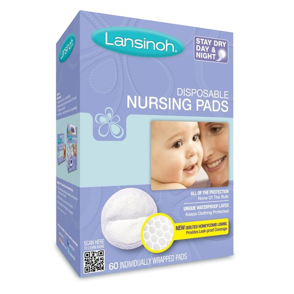 Lansinoh 20265 Disposable Nursing Pads, 8 Pack