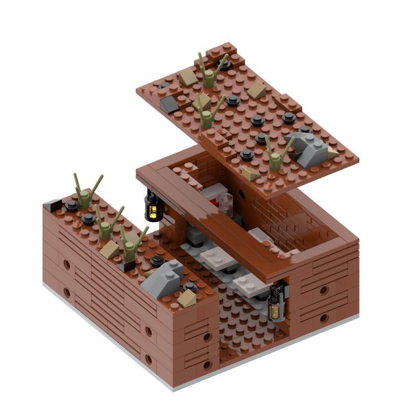 MOOXI WW2 Medical Point Military Building Block Set(237PCS).Suitable for Children's Military Block Creations.