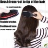 Boar Bristle Hair Brush Paddle Detangling Brush and Comb Set for Curly Fine Wavy Natural Tangled Hair, Anti-frizz Styling Hairbrush Comb for Women Men, Boar Nylon Bristle Cushioned Brush