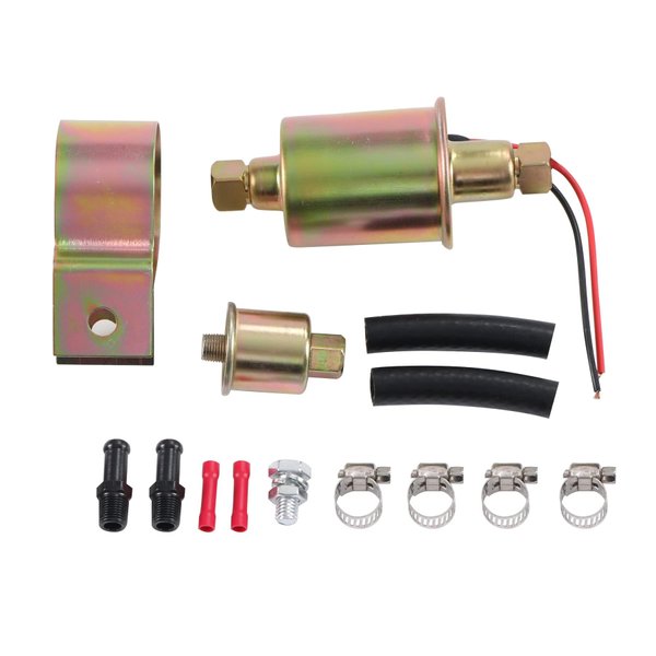 JDMSPEED New Universal Electric Fuel Pump For Gas Diesel Marine Carbureted E8016S