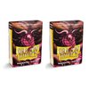 Dragon Shield Bundle: 2 Packs of 60 Count Japanese Size Mini Matte Card Sleeves - Matte Magenta
