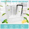 Ice Trays for Freezer with Lid & Bin, Ice Cube Tray Making 64 pcs Ice Cubes, Easy Press to Release Ice, Ice Tray with Storage Bin Chilling Cocktail Whiskey Coffee 2 Trays 1 Ice Bucket & Scoop (Black)