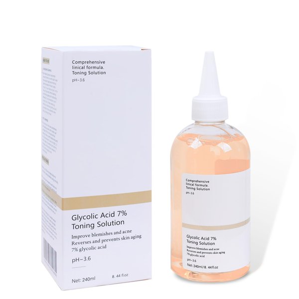 Glycolic Acid 7% Toner, Glycolic Acid 7% Toning, Exfoliate and Rejuvenate Your Skin, Resurfacing Solution for Blemishes and Acne(1Pc-240ml)