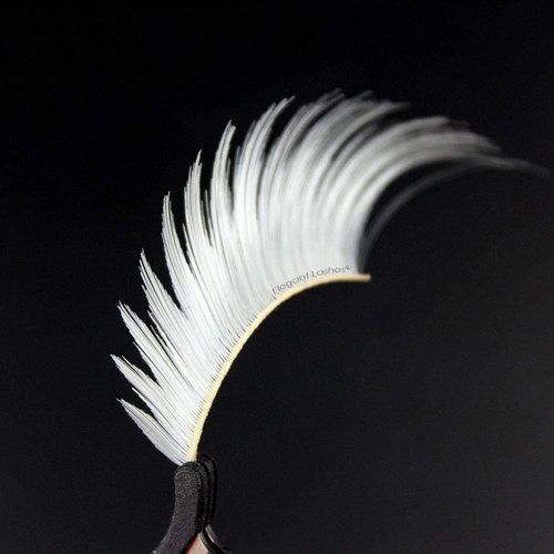 HALLOWEEN Pride Rainbow colorful parade false eyelashes (White)