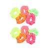 10pcs Neon Scrunchies, Elastic Hair Bands Solid Colors Hair Ties, Ponytail Holder Ropes for Girls, 8cm/3inch Women Bright Neon Hair Scrunchy Headwear