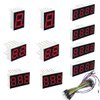 DAOKAI 10 Pcs Common Anode 10-Pin 12-Pin 1 Bit / 2 Bit / 3 Bit / 4 Bit 0.56" 7 Segment Red LED Display Digital Tube with Jump Wire