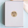 Thank You for Your Business Personalized Kraft Heart Stickers / 500 Local Small Business Labels / 1.5" Custom Boutique Stickers/Made in The USA